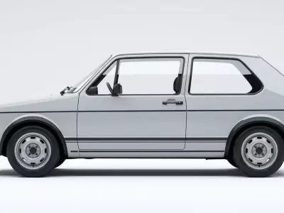 1976 Volkswagen Golf GTI Mk1 3D model