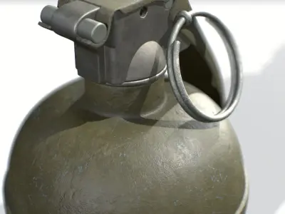 American Frag hand grenade M67 3D model