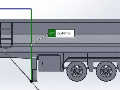 Trailer scaled 3D print model