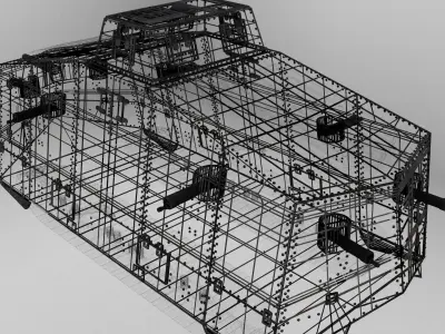 A7V German Tank WW1 3D model