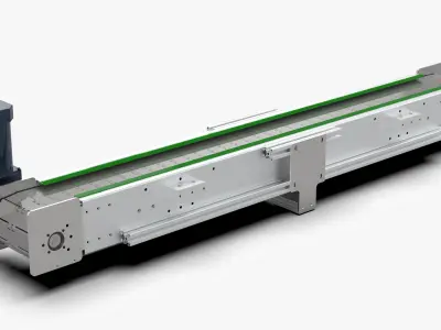 Three-dimensional chain conveyor 3D model