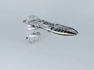 SD Polaris  Destroyer class Spaceship Free 3D model