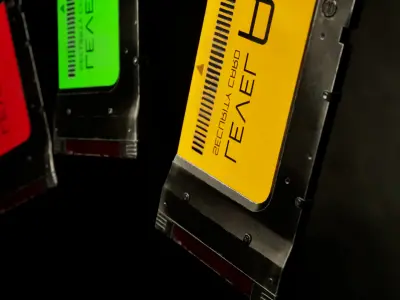 Electronic Access Cards  Secure Keycard Set Low-poly 3D model