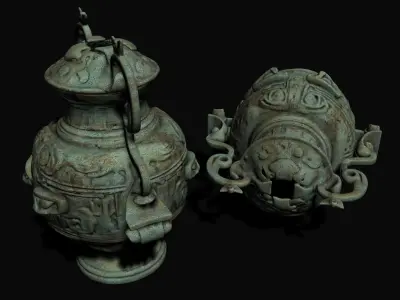 bronze vessels 3D model