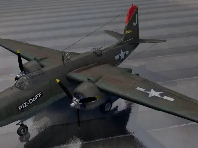 Douglas A-20G Havoc 3D model