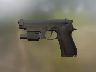 Beretta M92 3D model