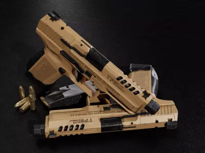 Canik TP9 Elite Combat - Custom Low-poly 3D model