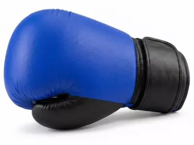 Professional Blue and Black Boxing Training Glove Low-poly 3D model