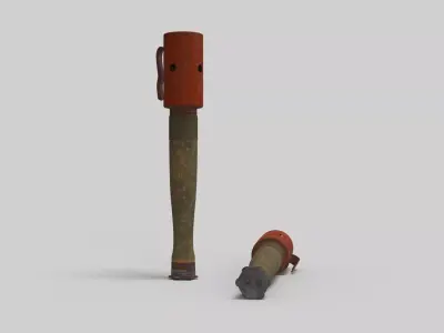  German 1916 Inert Training Stick Grenade  3D model