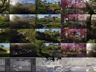 7 Exterior Landscape Pack Collection purchase