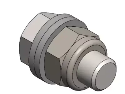 Biblioteca Cad Fixadores Normatizados Din 3D model