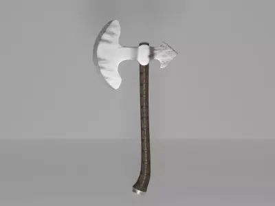 One-Handed Ax Low-poly 3D model