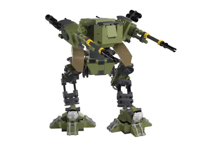 MocBricks3D - 631003 Military Mech 3D print model