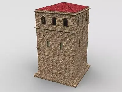tower 4s Low-poly 3D model