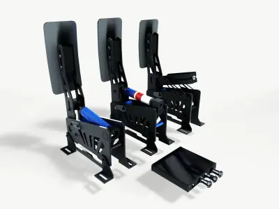 VNM Paddles Low-poly 3D model