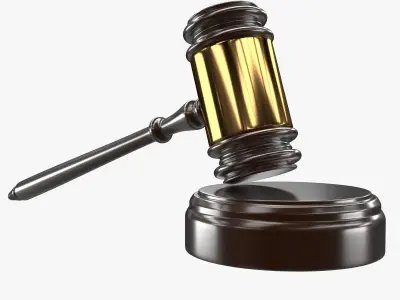 Gavel judge 3D model