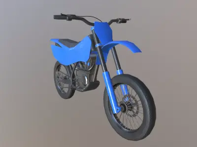 Dirt Bike Low-poly 3D model purchase