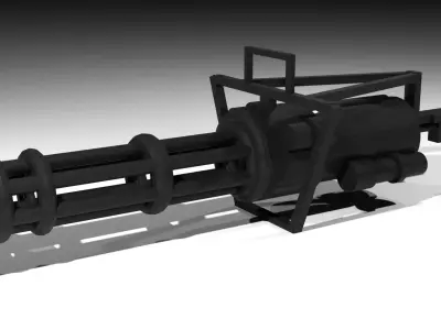 Minigun 3D model buy