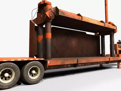 Impact V Car Crusher - PBR - Rigged - Textured with 2 types 3D model
