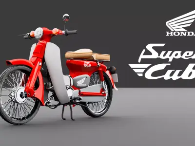 Honda Super Cub C100 3D model