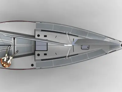 730v2 top sailboat Free 3D model