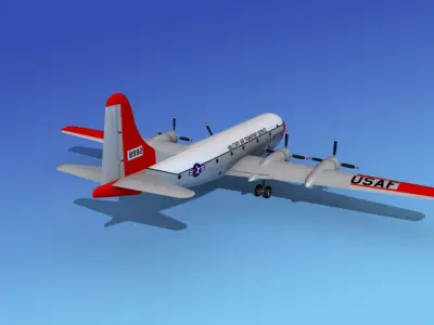 Boeing C-97 Stratofreighter V03 3D model