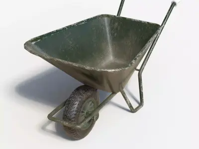 Hand Trolley Low-poly 3D model buy