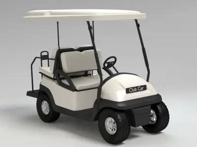 Golf Cart 3D model 3