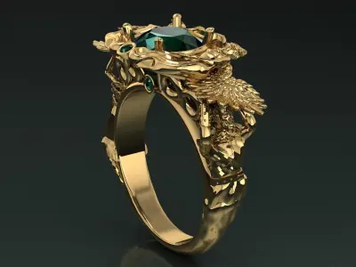 family ring 3D print model