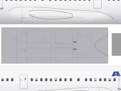 AIR FRANCE Airbus A320 Free 3D model
