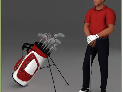 White Golf Player CG 