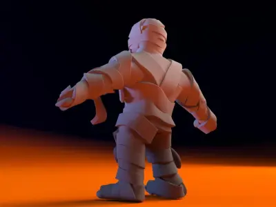 Cartoon Fitness Mummy Not Rigged 3D model