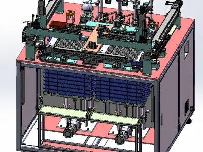 Automatic loading and unloading visual detection equipment 3D model