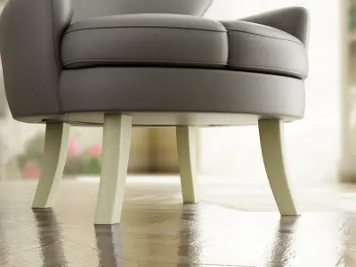 Furniture Accent Chairs Bohemian 013 Low-poly 3D model