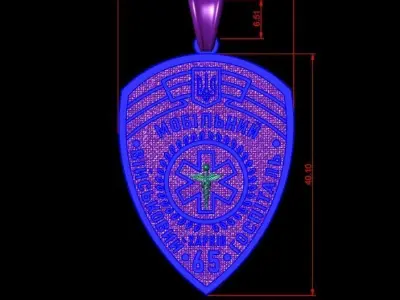 military mobile hospital pendant v0003 3D print model