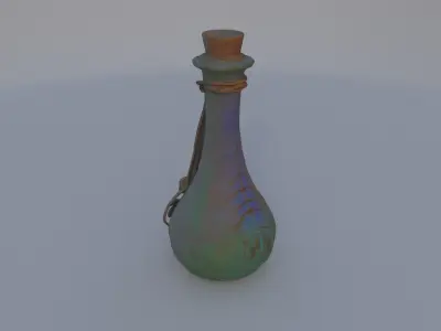 Glass Potion Vial 3D model