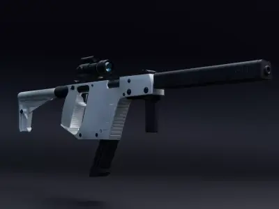 VECTOR Submachine Gun  Low-poly 3D model