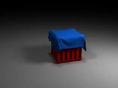 Drop for Game Low-poly 3D model