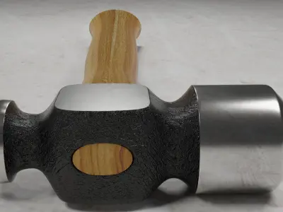 High-Quality 3D Model of Classic Claw Hammer 3D model