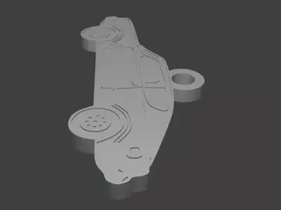 Taunus TC1 GT Silhouette Keychain - 3D Printable Model  3D print model