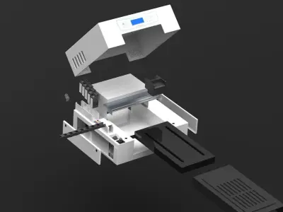 UV Printer 3D Model 3D model