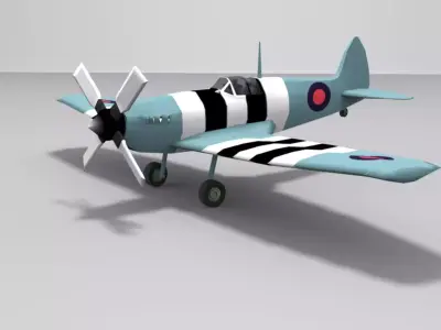 Supermarine Spitfire Low-poly 3D model buy