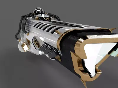 Cyber Rifle 3D model