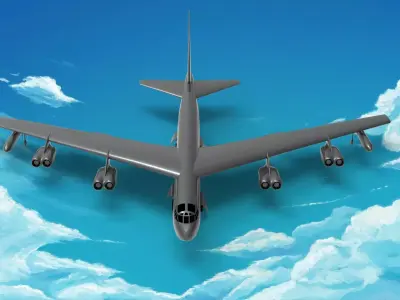 Boeing B-52 Stratofortress 3D model buy