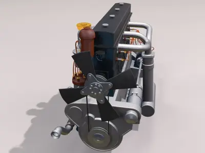 Engine RR Phantom II 3D model