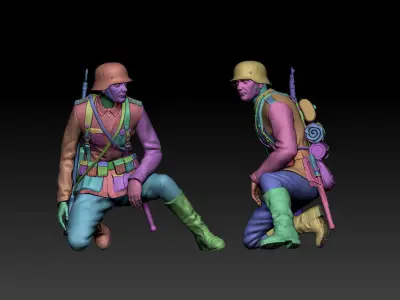 German soldier 3D print model 7