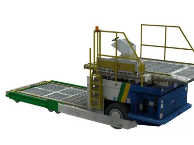 Commander 15i Loader Lowpoly 3D Model Low-poly 3D model