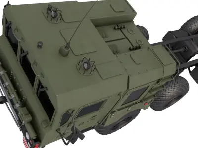Russia coastal defence system K 300P 3D model