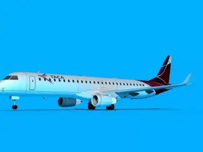 Embraer Emb-190 TACA 3D model