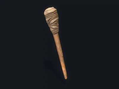 Torch Wood Low-poly 3D model